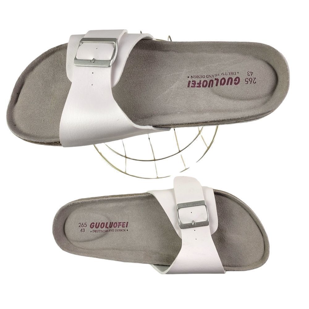 Guoluofei NWOT Cork Footbed Slide Sandals adjustable Strap